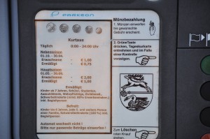 Automat für Kurtaxe