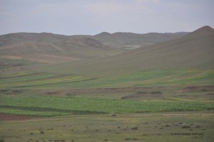 Sanfte Hügel im Norden Chinas