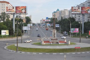 Kreisverkehr in Novosibirsk