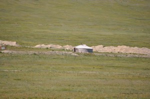 Jurte in der Mongolei