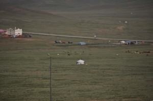 Straße in der Mongolei