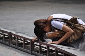 Betende im Lamatempel