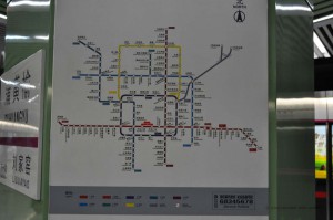 Fahrplan der Pekinger Metro