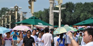 Viele Touristen in China