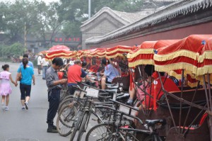 Rikschafahrer warten auf Touristen