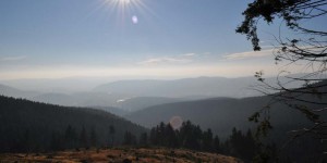 Blick auf Suhl von der Plänckers Aussicht