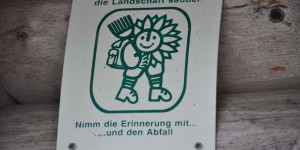 Den Wald sauber halten
