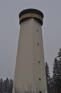 Thüringer Warte auf bayerischer Seite