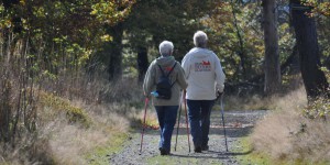 Wanderer auf dem Rennsteig