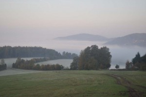 Steinbach-Hallenberg unter Nebel