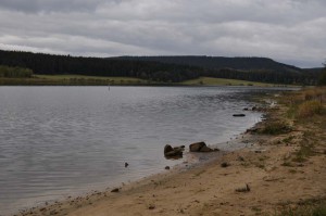 Sandstrand an der Heydatalsperre