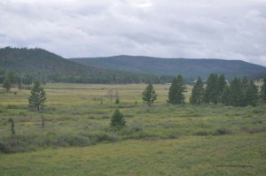 Landschaft zwischen dem Baikal und China