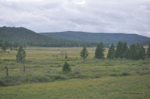 Landschaft zwischen dem Baikal und China