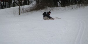 Langlauf neben der Loipe