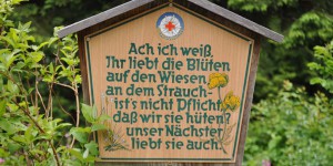 Blumen bitte nicht pflücken