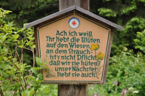 Blumen bitte nicht pflücken