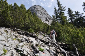 Auf dem Weg bergauf