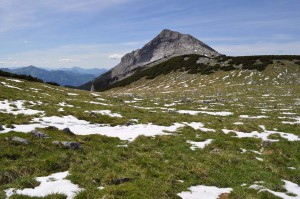 Beim Abstieg ein Blick zurück