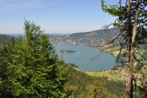 Panorama vom Kühpass auf den Schliersee