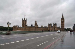 Parlament und die Westminster Bridge