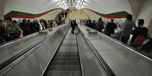 Rolltreppe in der Londoner Tube