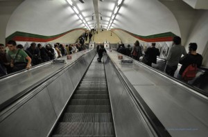 Rolltreppe in der Londoner Tube