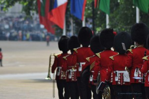 Truppen auf dem Weg zum Horse Guard