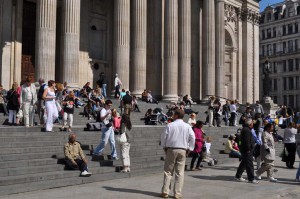 Vor der St. Pauls-Kathedrale