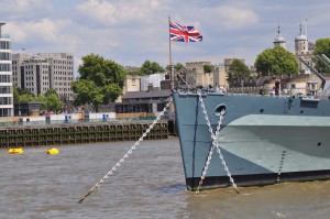 HMS Belfast auf der Themse