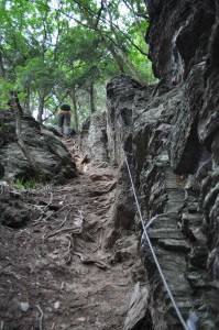 Michael Moll im Klettersteig