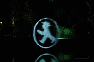 Leuchtendes Ampelmännchen