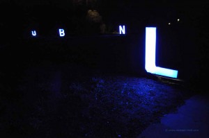Leuchtende Buchstaben
