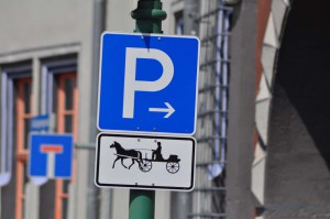 Parkplatz für Kutschen