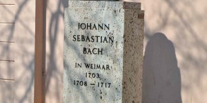 Büste von Bach in Weimar