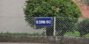 Straßenname in Lidice