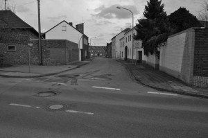 Leere Straßen in Pier