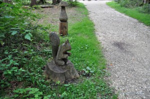 Geschnitztes Eichhörnchen
