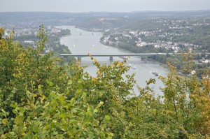 Rheintal mit Ehrenbreitstein im Hintergrund