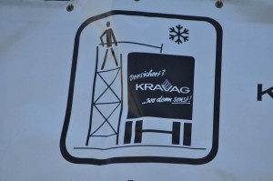 Schnee vom Lkw entfernen