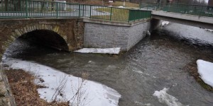 Flussmündung in Sachsen