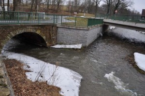 Flussmündung in Sachsen
