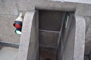 Ampel im Denkmal