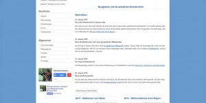 Diese Webseite im Jahr 2014 unter Joomla