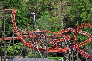 Achterbahn bei Coo
