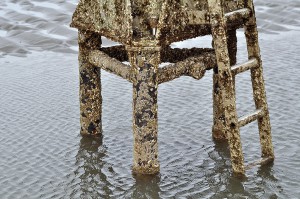 Rettungsbake vor Neuwerk