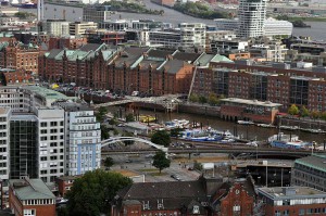 Blick auf die Speicherstadt