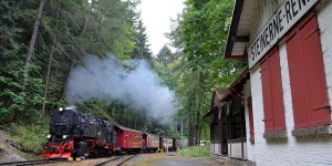 Brockenbahn an der Steinernen Renne