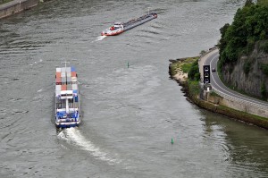 Schiffe an der Loreley