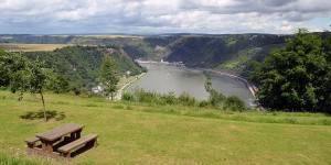 Landschaft an der Loreley