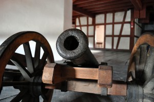 Kanone in der Burg